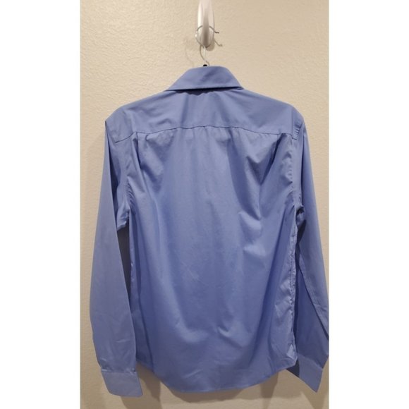 GAP Non Iron Long Sleeve Blue Shirt - Picture 3 of 3